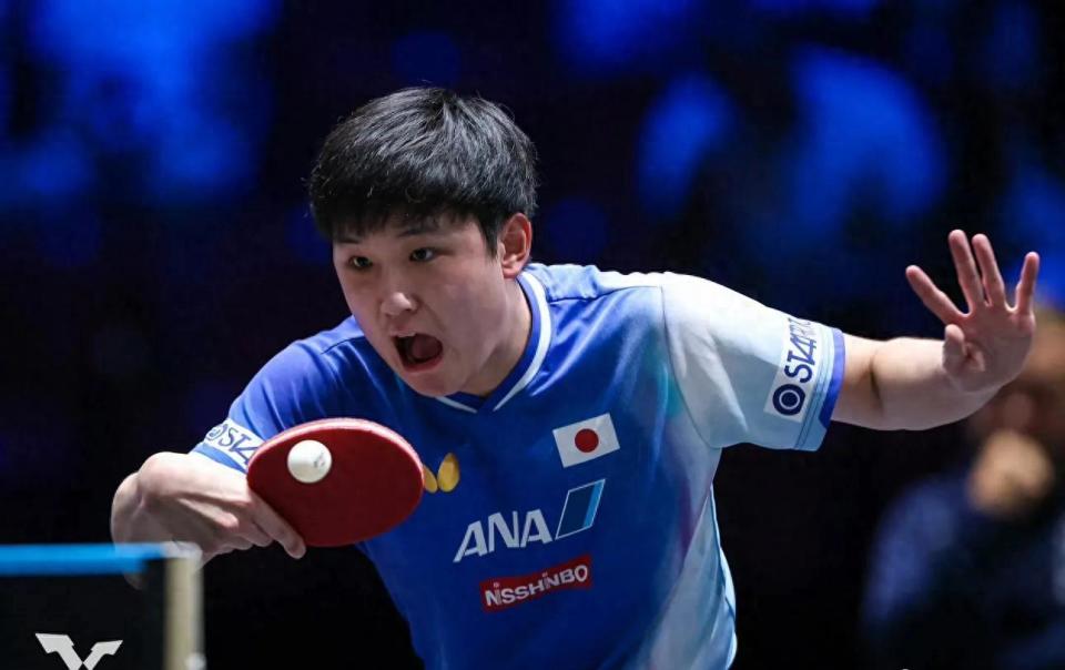 将张本智和, 取得领先, 和正手抢攻 将张本智和, 取得领先, 和正手抢攻